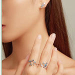 Load image into Gallery viewer, Flower and Bird Silver Set