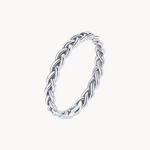 Load image into Gallery viewer, Braided Chain Silver Ring