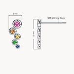 Load image into Gallery viewer, Colourful Drops Silver Set