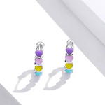Load image into Gallery viewer, Colourful Hearts Silver Set