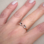 Load image into Gallery viewer, Hand Heart Original Adjustable Silver Ring