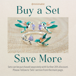 Load image into Gallery viewer, Kingfisher Adjustable Silver Ring