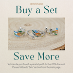 Load image into Gallery viewer, Rainbow Feather Silver Stud Earrings