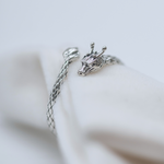 Load image into Gallery viewer, Dragon Silver Adjustable Ring
